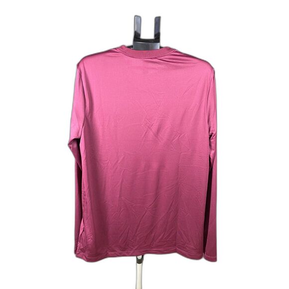 Nike Dri-FIT Long Sleeve Shirt Women’s Size L Maroon Training Tee - Picture 3 of 8